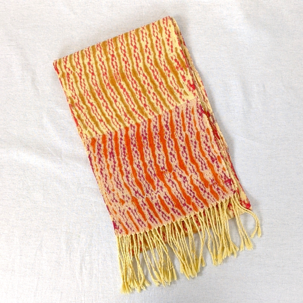 Vtg Designer Rectangular Scarf